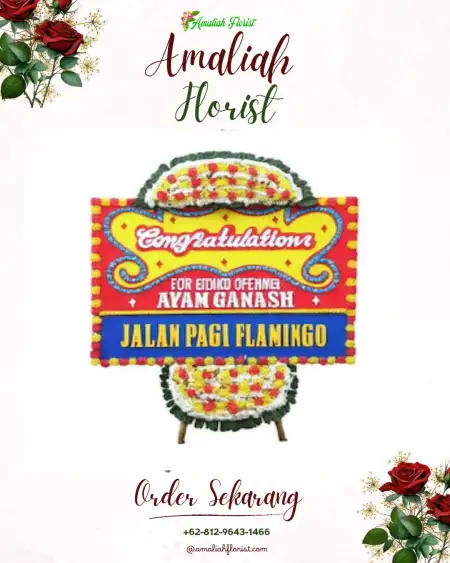 Sewa Papan Bunga Malin Deman
